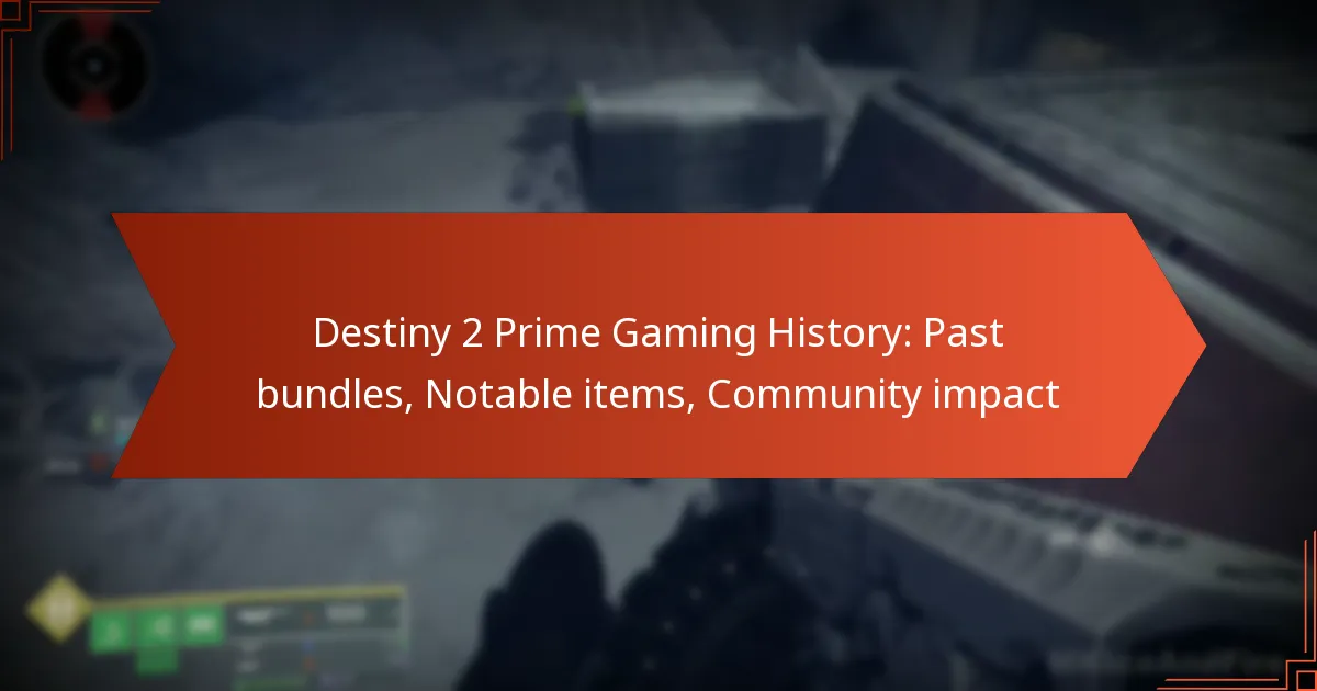 Destiny 2 Prime Gaming History: Past bundles, Notable items, Community impact