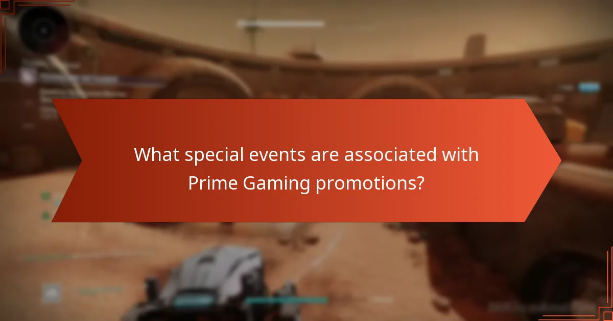 What special events are associated with Prime Gaming promotions?